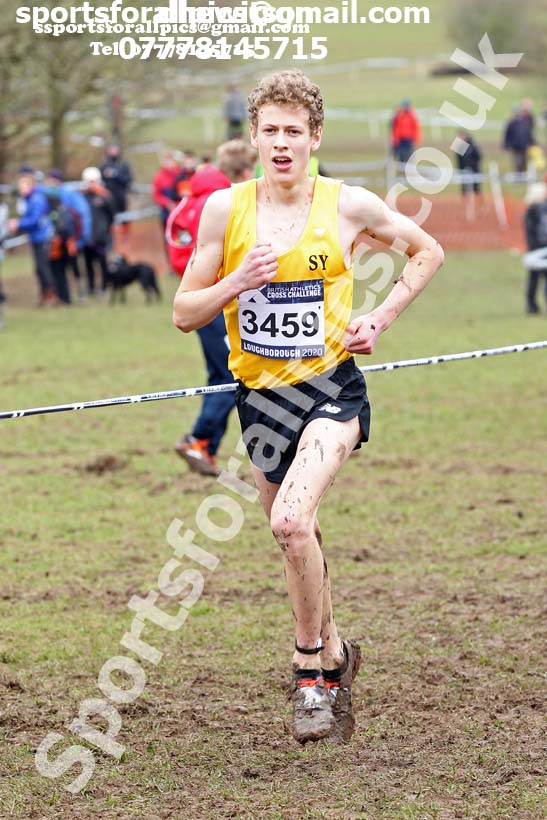 Mens under-17s, 2020 British Athletics Inter Counties Cross Country Champs., Prestwold Hall, Loughborough. Photo: David T. Hewitson/Sports for All Pics